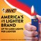 BIC Maxi Pocket Lighter, Special Edition Series, Black, 8 Count Pack of Lighters